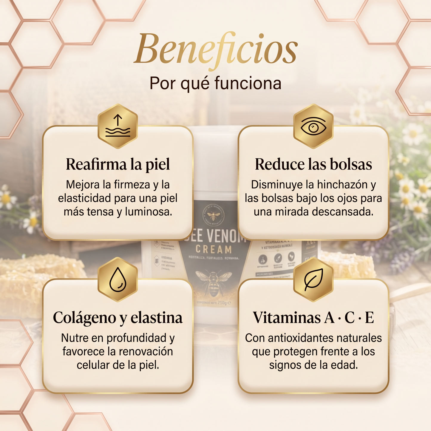 Crema Veneno de Abeja — Lifting Natural 🐝