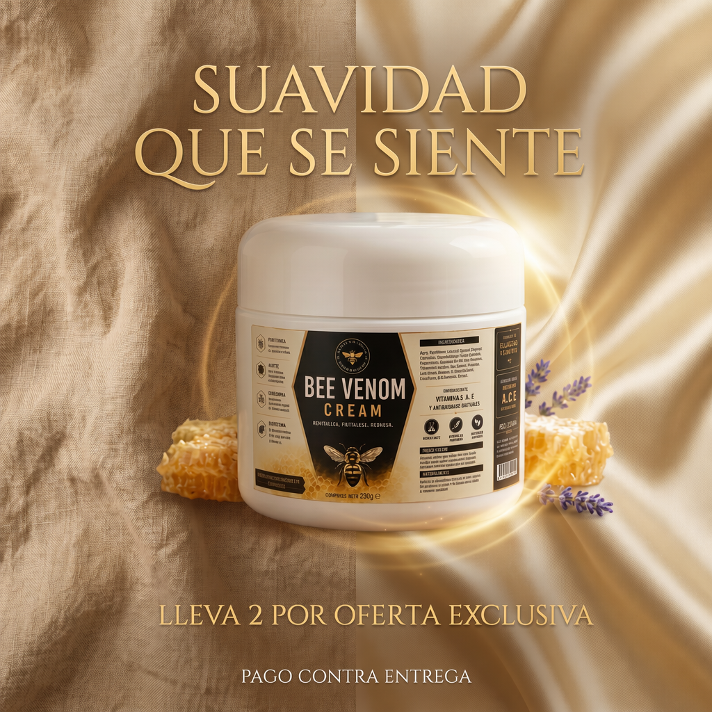 Crema Veneno de Abeja — Lifting Natural 🐝